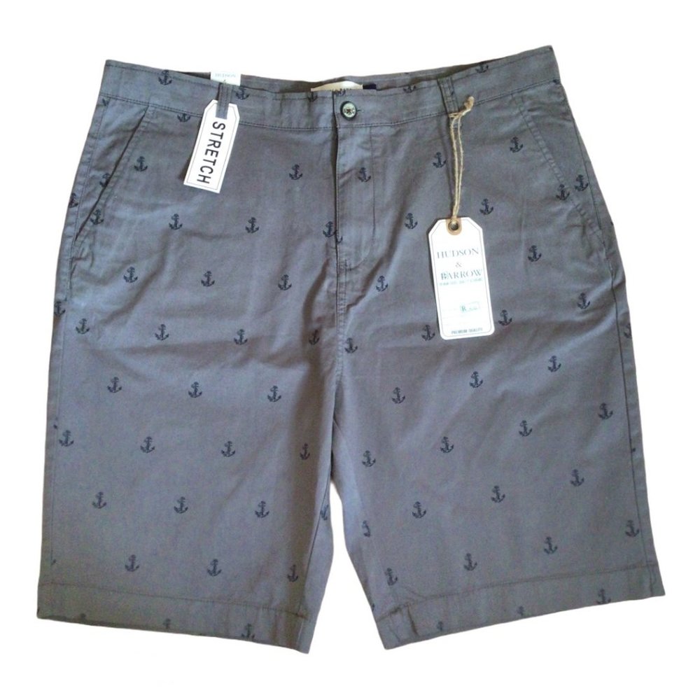 Hudson & Barrow Anchor Printed Short (Size: 38)